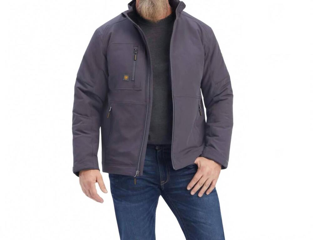 NEW ARIAT rebar dritek durastretch insulated jacket in periscope grey